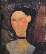Amedeo Modigliani, Woman with a Velvert Ribbon (mk39)
